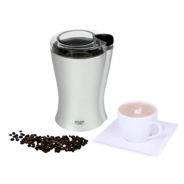 Adler Coffee Grinder with 150 W Power AD 443, Silver