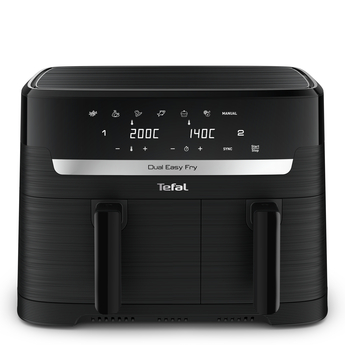 TEFAL Dual Easy Fry, Air fryer, 8.3 L, Dual Drawers