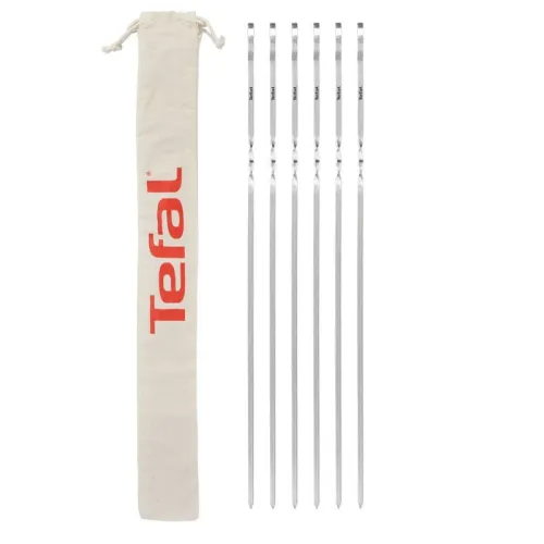 Tefal K185S734 XL Stainless Steel Skewers – Set of 6