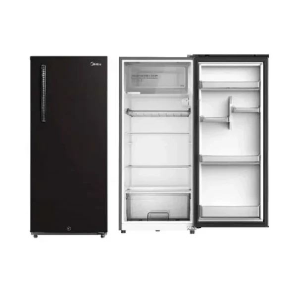 Midea MDRD268FGG28 Single Door Refrigerator – Black