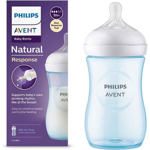 Philips Avent Natural Feeding Bottle 1M+ 260ML Blue