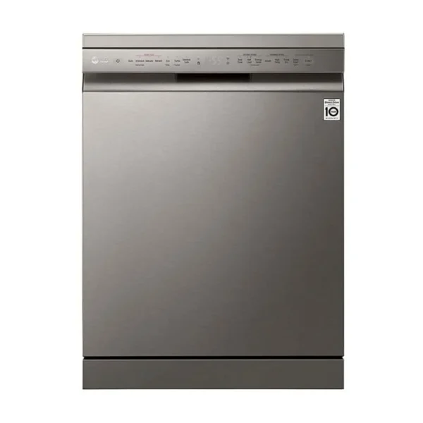 LG QuadWash™ Steam Dishwasher 14 Place Settings Platinum Silver color