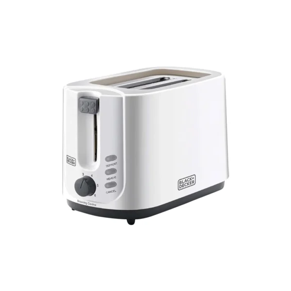 Black+Decker Toaster 2 slice 750W Power for perfect toast browning
